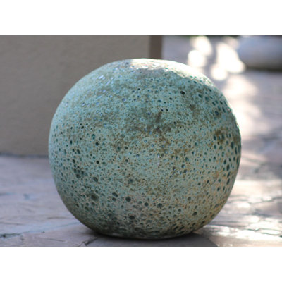 PLANTATOREM Decorative Sphere (Coral Gem Green) - Handcrafted High-Fired Ceramic