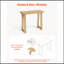 Table console étroite de 94 cm (37 po) en bois massif, idéale derrière un canapé, dans un corridor, une chambre ou un salon. Montage facile.