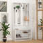 Cannes 90 cm W Hall Tree with Storage Bench and Shoe Storage-39353611