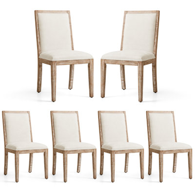 Chaise rembourrée en bois massif