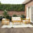 4-Piece Acacia Wood Patio Set with Thick Cushions-1112709286