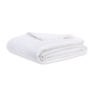 White Easton King Blanket