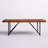 Table basse Winschoten Live Edge, noyer clair