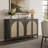 Boho - Rattan Sideboard With Adjustable Shelves-1372967942