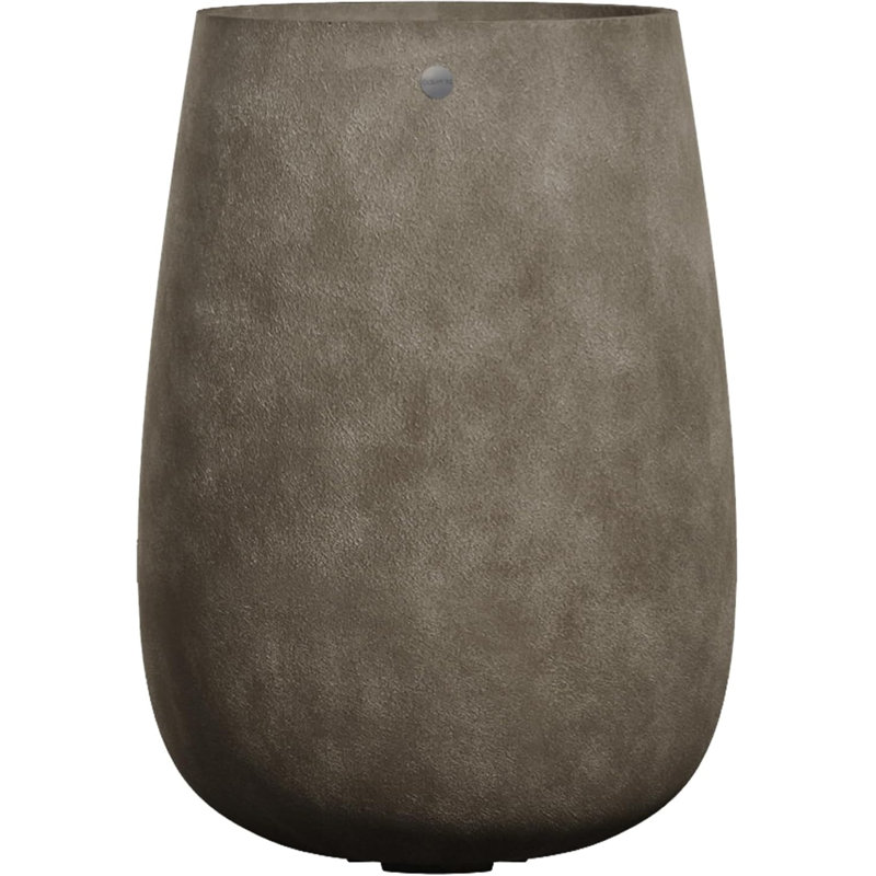 Pot à fleurs rond High High, H 35,6 po x l 25,6 po x P 25,6 po, Brun pierre