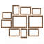 Brown Picture Frame - Set of 10