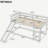 Twin over Twin Bunk Bed with Convertible Slide and Ladder , White
