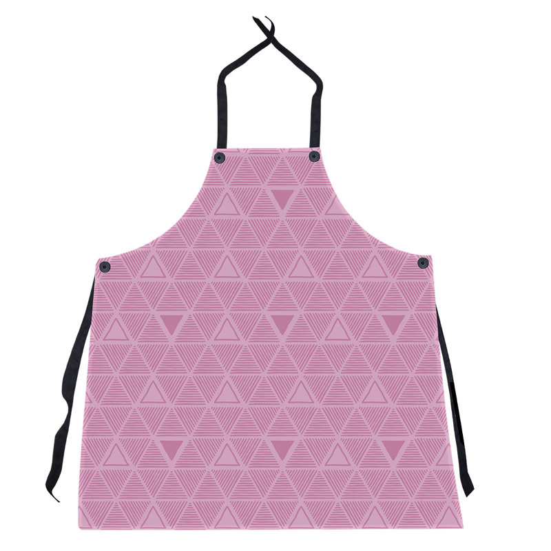 Patricia Geoffrey Bib Apron, Dark Pink/Light Pink