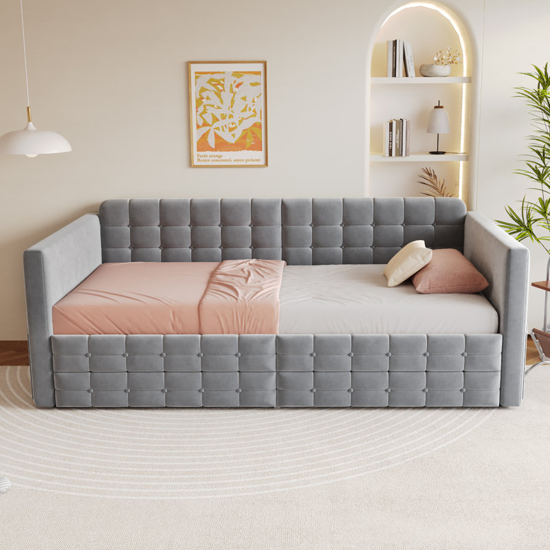 Bed, Light Gray