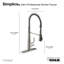 Tournant Single Handle Pull Down Kitchen Faucet-302563884