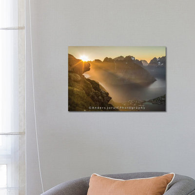 Midnight Sun, Norway II by Anders Jorulf - Wrapped Canvas Print
