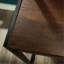 Bureau avec rehausse, finition brune
