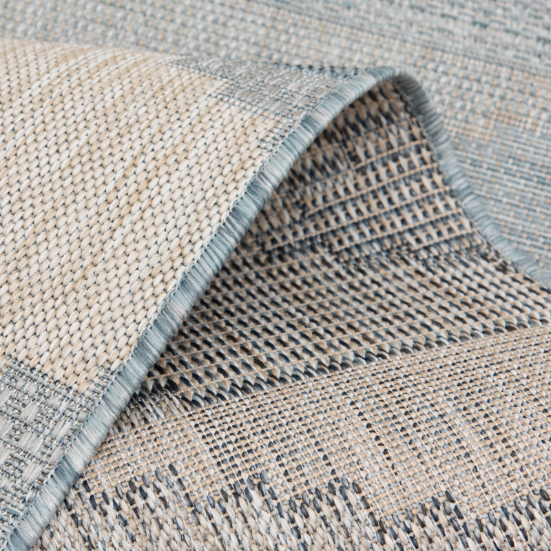 Tapis intérieur / extérieur gris Ramsey, Rectangle 7 pi 10 po x 9 pi 10 po