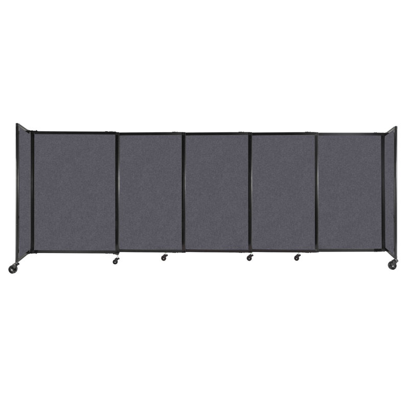 Cloison portative Soundsorb, H 48,2 po x l 135 po x P 18 po, Gris foncé