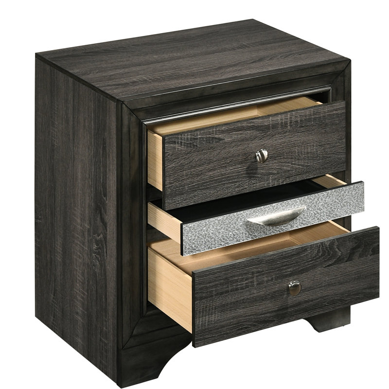 Table de chevet 3 tiroirs Modern