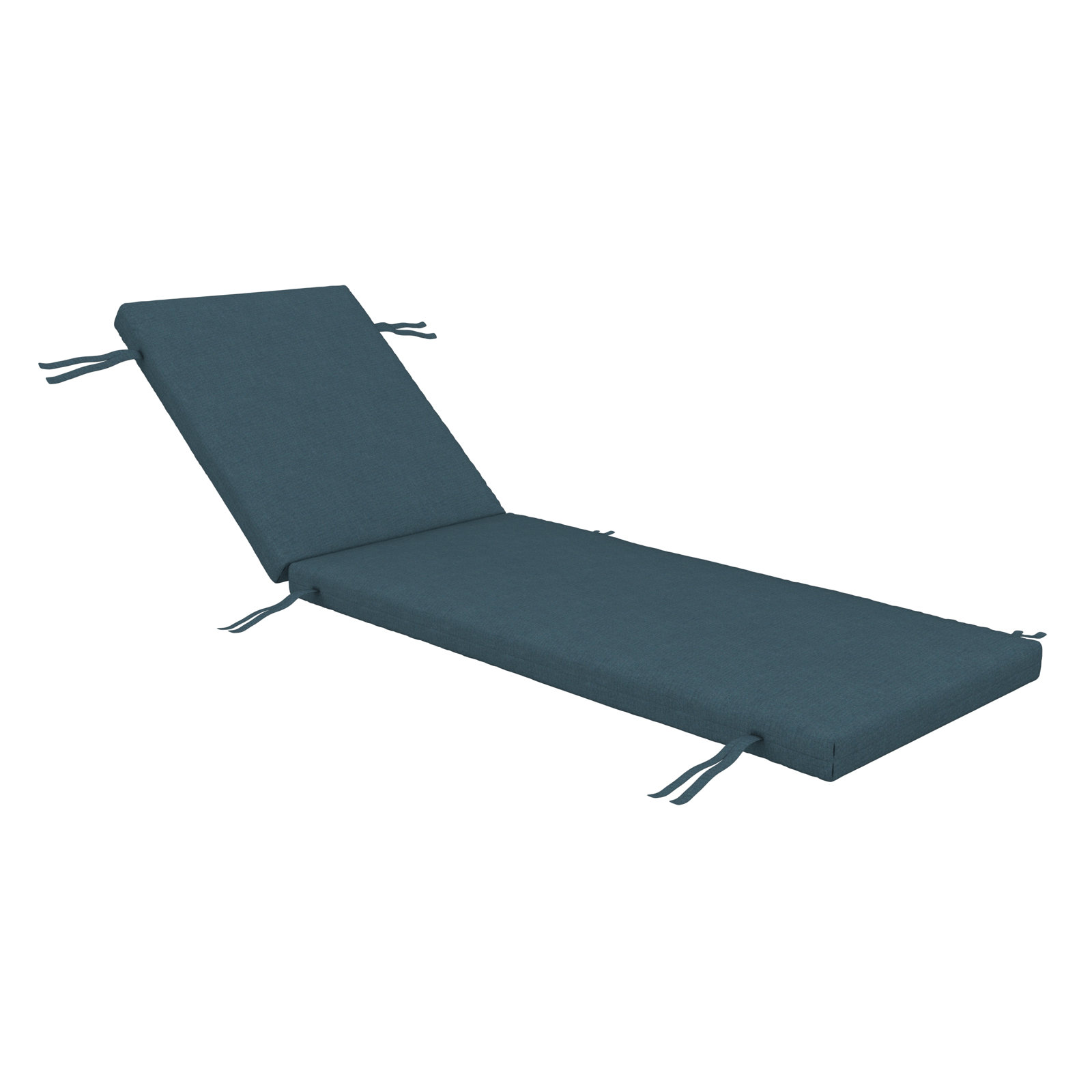 Lani Sunbrella Outdoor Chaise Lounge Cushion, 24" W x 73" D, Sunbrella Play Lagoon