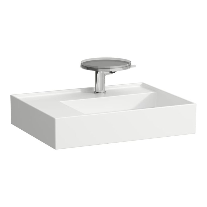 Kartell Laufen 35.3'' L Bathroom Sink, White, Single Hole Faucet