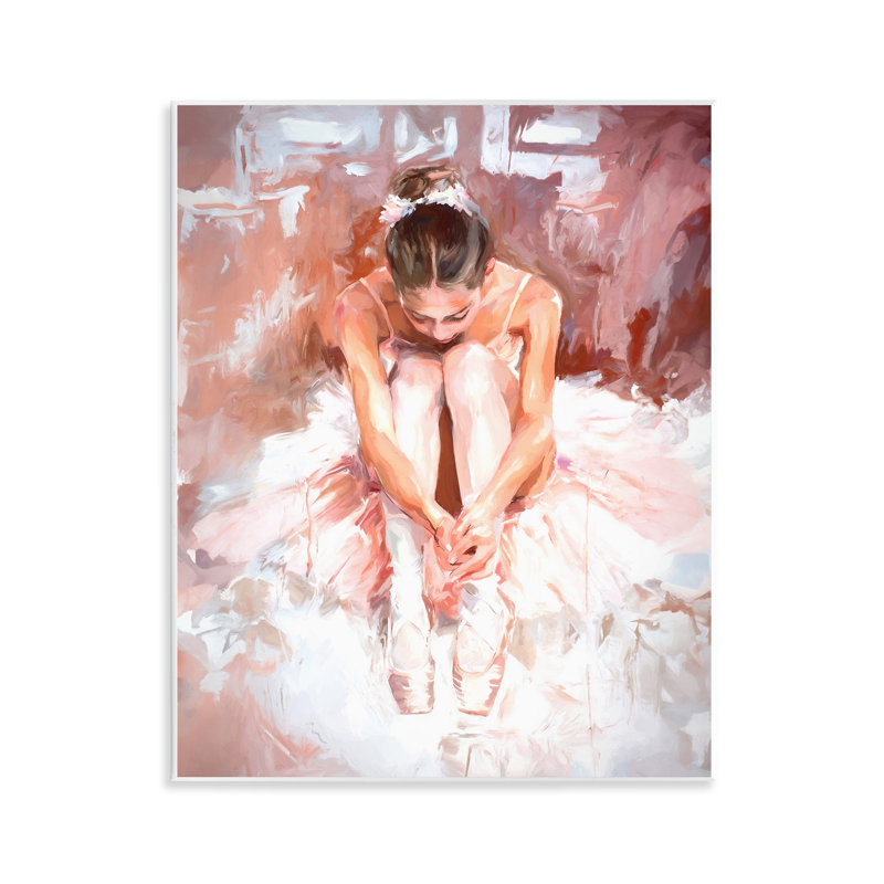 «Serene Ballerina Visage», art mural sur bois par Ramona Murdock