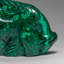 Genuine Polished Malachite Fish Carving (185 Grams)