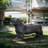 MGO Dog Bench, Outdoor Use, Matte Black, No Assembly Needed