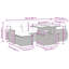 55cm Wide Patio Sofa with Cushions