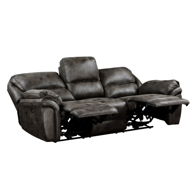 Ensemble de canapé de salon moelleux 2pc, Gris