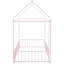 Structure de lit simple en métal avec clôture, pour adolescents, filles, garçons,-118098528-118098532