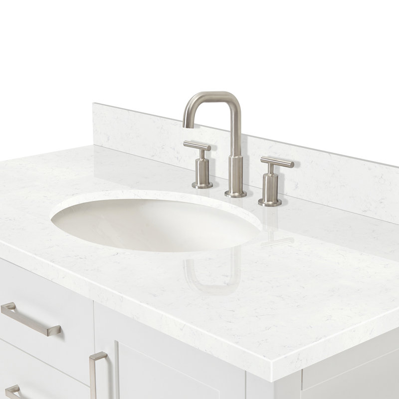 Bayhill Single Vanity, White, 54"