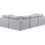 Canapé modulaire de coin rembourré 4 pièces Itala-94482390