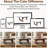 Triangle Glass Coffee Table with Wooden Base Clear Glass Top Mid-Century Abstract Glass Table-1057579315