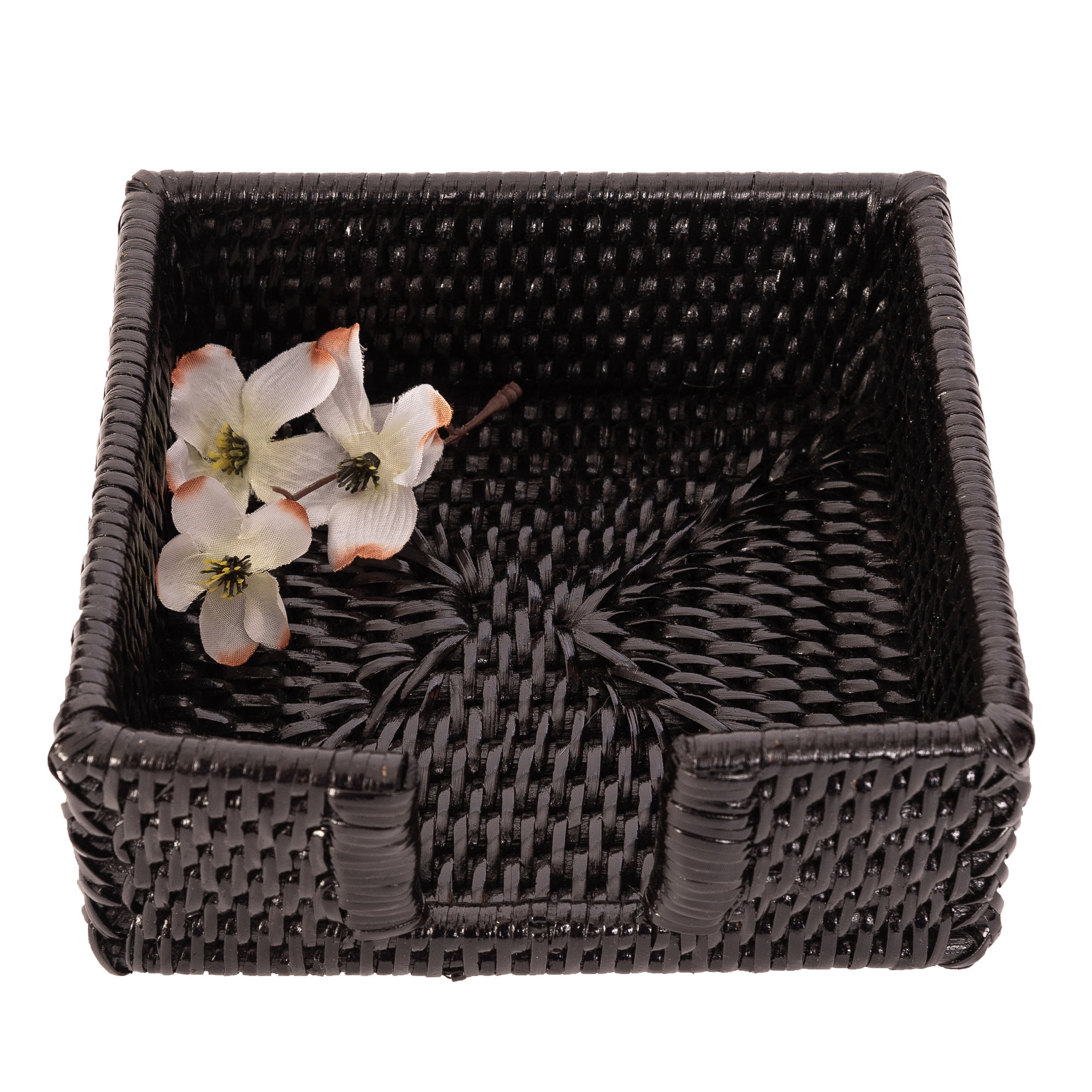 Camden Cocktail Napkin Holder, Tudor Black