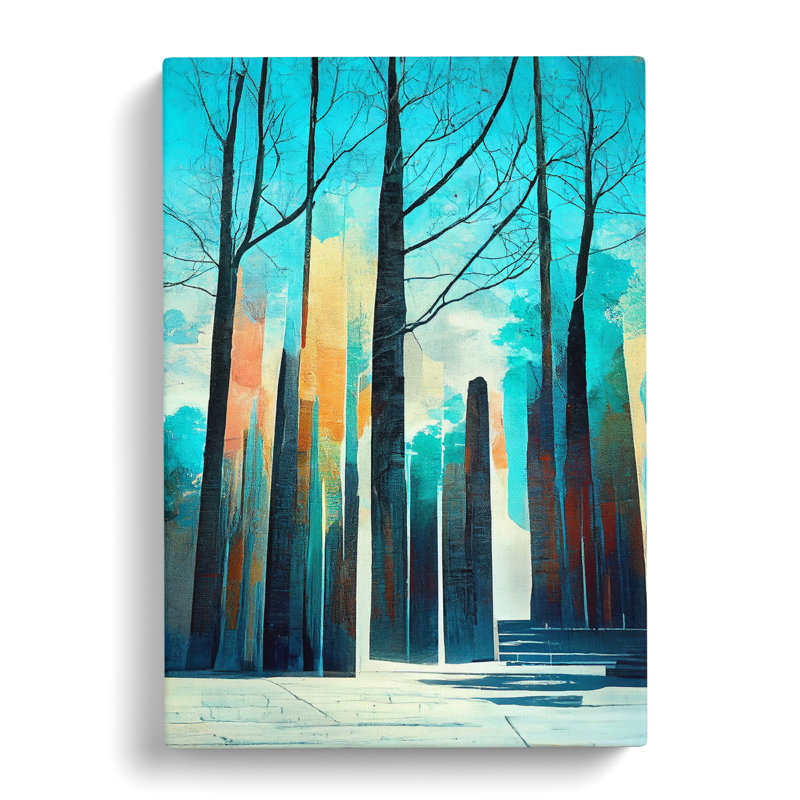 Torn Forest No.5 - Print, Wrapped Canvas, 50cm H x 35cm W x 3cm D, No Matte