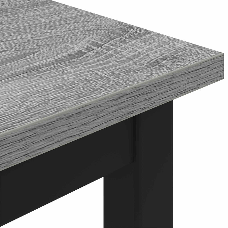 Engineered Wood Bench, 45 cm H x 200 cm L x 35 cm D, Grey Sonoma