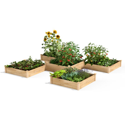 Wood Raised Garden Bed