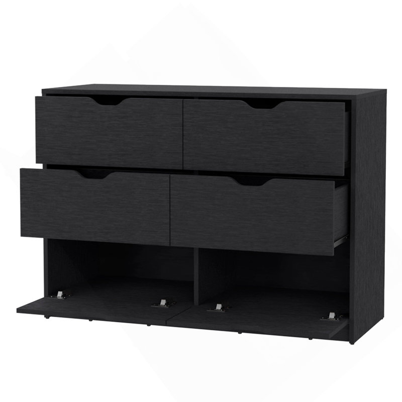 Commode 4 tiroirs noire