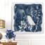 "indigo oiseau ii" par carol robinson, reproduction d’art sur toile tendue-19230894