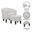 Fauteuil demi-tonneau avec repose-pieds Anges-637588482