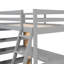 Lit mezzanine avec échelle, tablettes et bureau-683414099-683414098