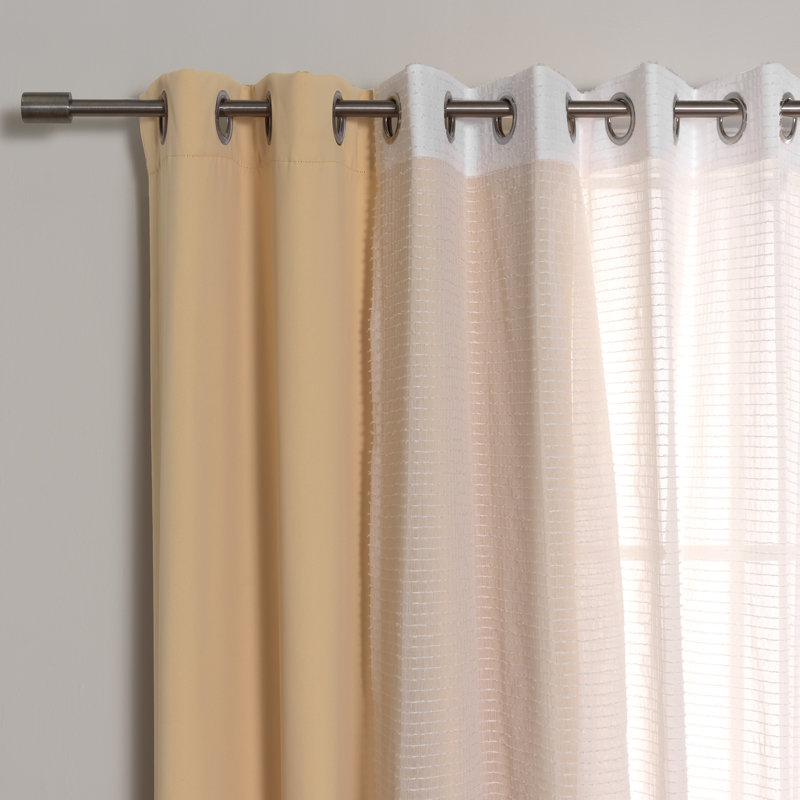 Panneaux de rideaux obscurcissants et transparents Brunos Mix & Match, Soleil, L 52 po x L 84 po