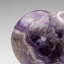 Polished Chevron Amethyst (Medium) Heart From Brazil