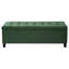 Banc rembourré avec rangement, repose-pieds, banc d'entrée, repose-pieds pour la chambre à coucher, vert rétro, 300 lb