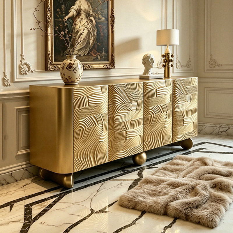 Buffet luxueux de style français moderne et léger