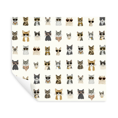 Cool Cats Peel & Stick Wallpaper Roll