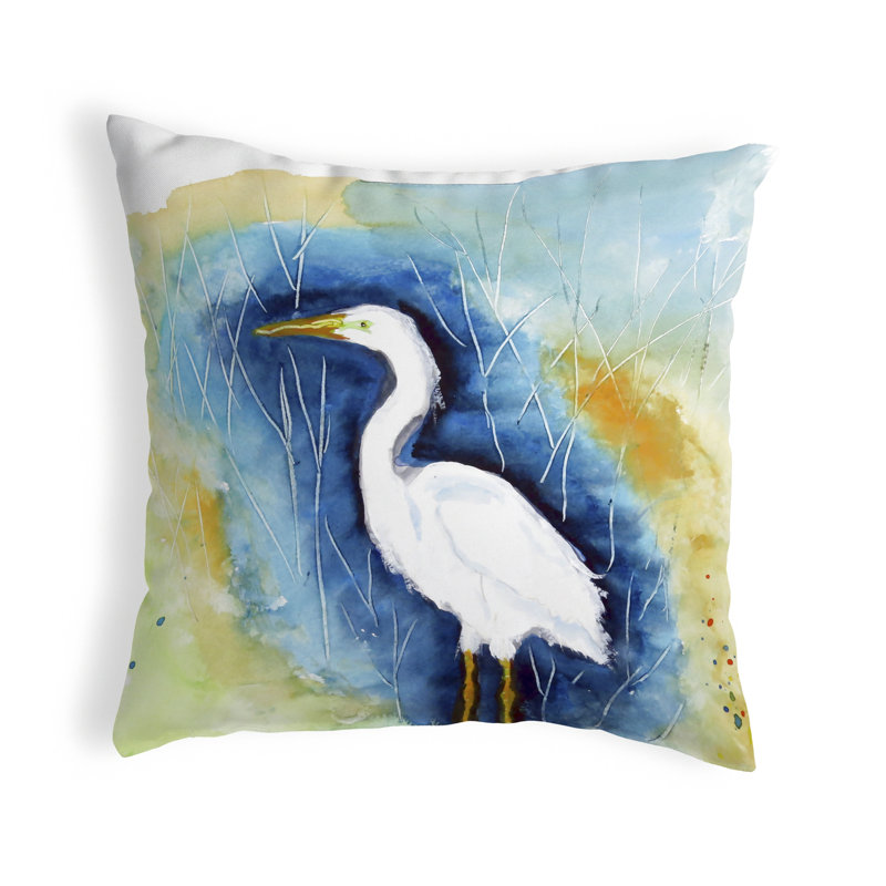 Coussin intérieur/extérieur Great Egret