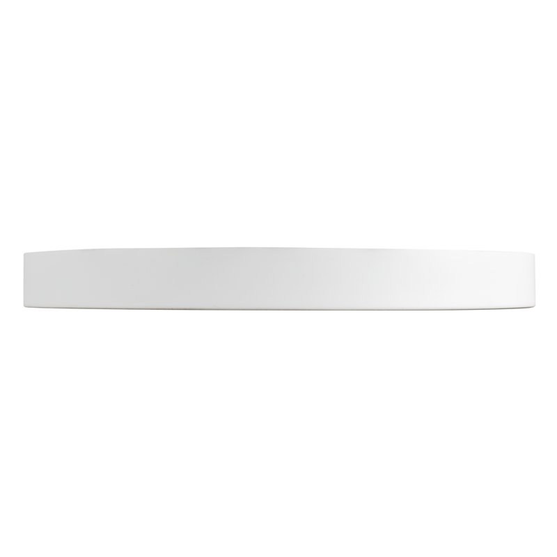 Nix 12-in Black dimmable LED Flush Mount, White/Gold