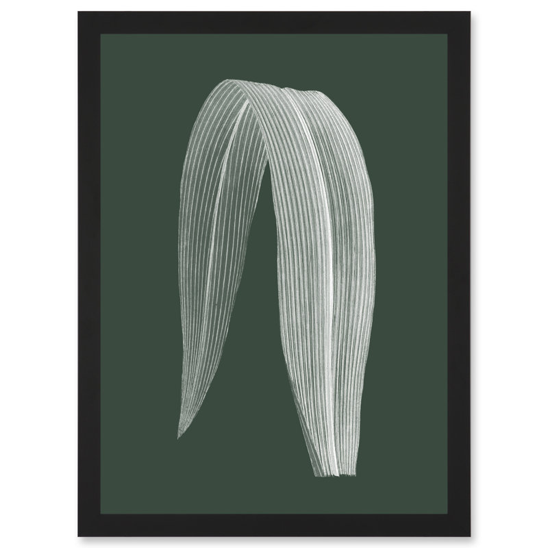 Botanics Hunter Folded Leaf Plant Nature - Single Picture Frame Print