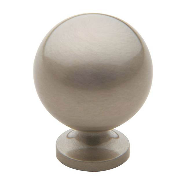 1" Diameter Round Knob, Satin Nickel
