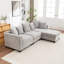 Canapé modulaire avec repose-pieds 4 pièces Mildred-1484745614