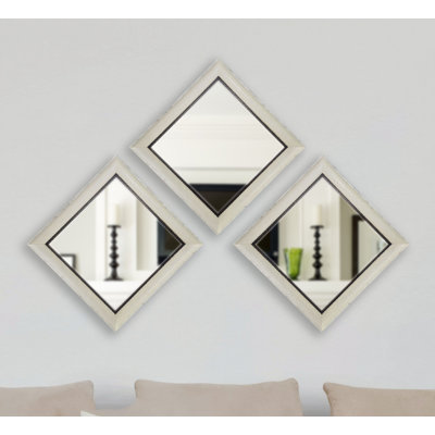 Miroir murale carrée Ivoire en forme de Emerson Addison