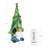 Exhart Gnome with Solar String Hat with Ladybugs and Trowel Garden Statuary, 7 by 14 Inches